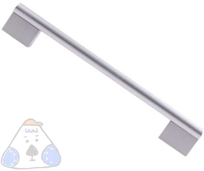 트레분 손잡이 실버 190mm 고급손잡이 가구손잡이교체 2구손잡이 빈티지가구손잡이