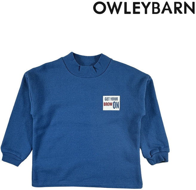 올리반 아동용 브로우 하프넥 티셔츠