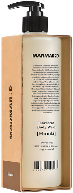 마르마르디 락센트 바디워시 히노끼향, 488ml, 1개