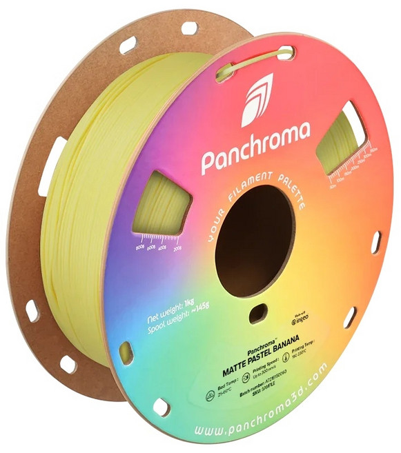 Polymaker PLA 필라멘트 PolyTerra 무광 1.75mm 1kg, 바나나