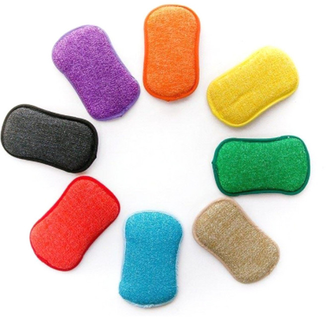 극세사 양면수세미 색상랜덤 5P, 1개, 5개