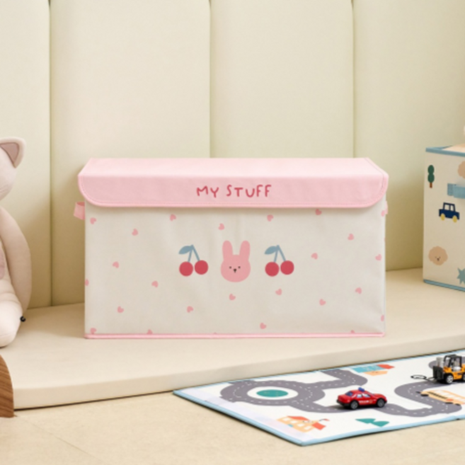 모던하우스 대용량 뚜껑 수납함, PINK 핑크, 2개