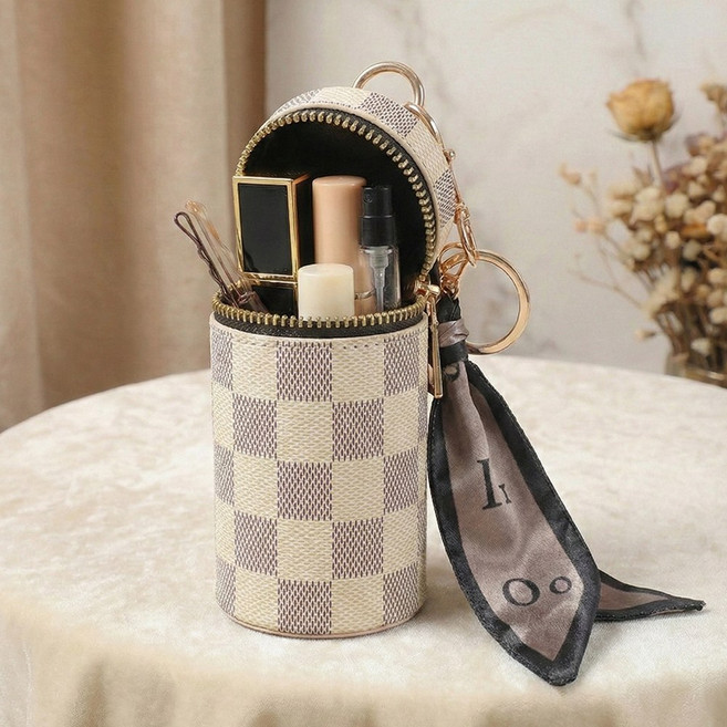 엘리 립밤키링 립스틱파우치 립스틱키링 자동차열쇠고리 차키홀더 원통파우치 백참