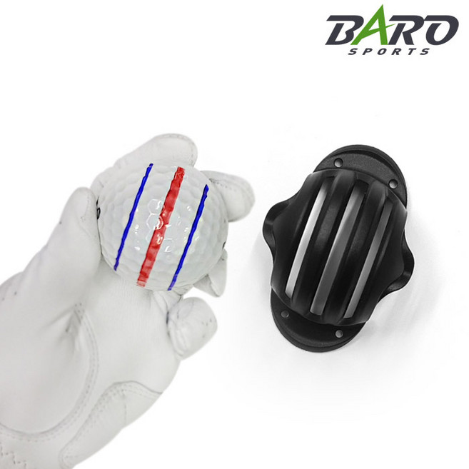 [바로스포츠] 트리플 볼라이너 펜포함 골프공 세줄 퍼팅 라인, 1개