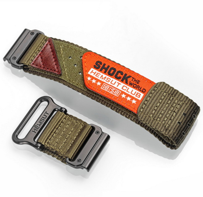 호환 Garmin Quickfit 20 22 26mm 나일론 스포츠 통기성 시계 밴드 호환성 Fenix Tactix Epix Instinct Marq 용 HEMSUT 스트랩, [00] HGA142GRN, [00] M, [05] 26mm
