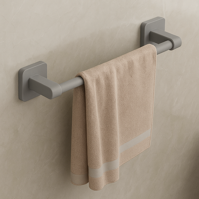 헤인느 튼튼한 무타공 욕실 수건걸이 화장실 수건거치대, 30cm, 1개