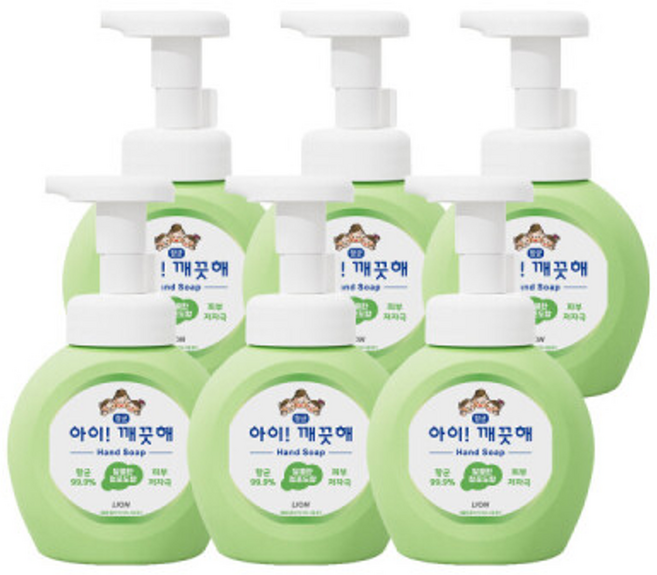 아이깨끗해 핸드워시 청포도향 (용기), 250ml