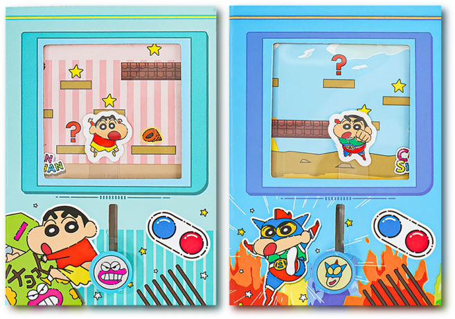 리리월드 크레용 신짱 정품 귀여운 짱구 수첩 만년 다이어리 2종 세트, 1세트, 혼합색상