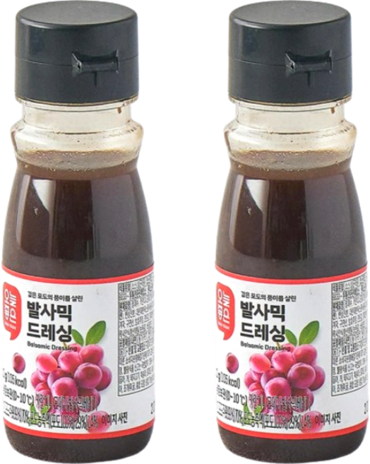 오늘좋은 발사믹드레싱, 2개, 110g