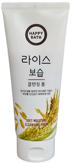 해피바스 라이스 보습 클렌징폼 200ml, 200g, 3개