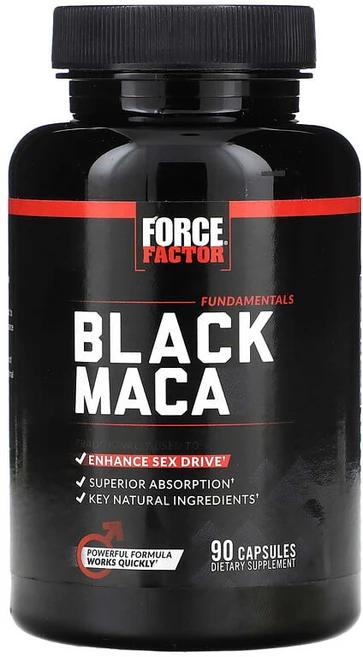 Force Factor 펀더멘탈 블랙 마카 캡슐 90정 FOA-66017, 1개 - 쿠팡