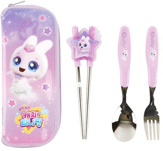 슈팅스타 캐치티니핑 알찬 교정젓가락 풀세트-깡총핑, 1개, 단품