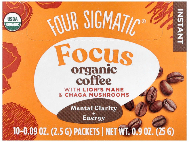 포시그매틱 포커스 유기농 인스턴트커피 사자갈기버섯 차가버섯 함유 10입 2.5g FSM-31077