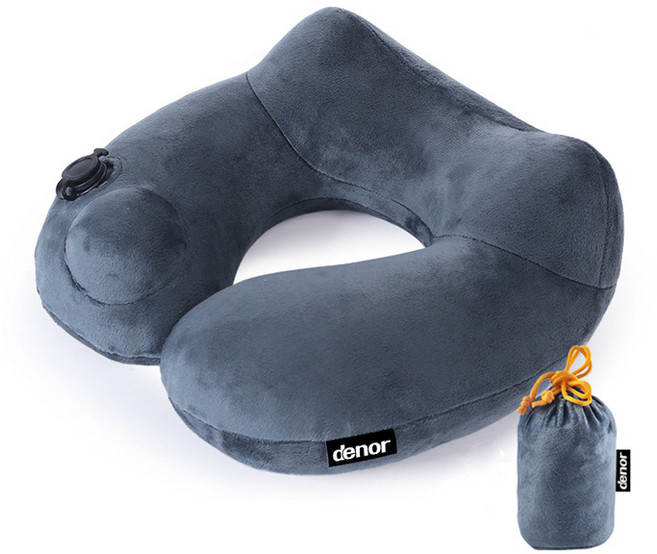 편안한 비행기 여행용 에어 목베개