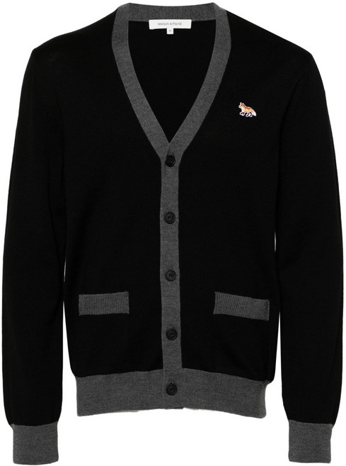 메종키츠네 폭스 패치 울 가디건