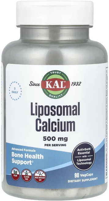 KAL 리포소말 칼슘 500mg 베지 캡슐 90정(캡슐 1정당 166.6mg), KAL리포소말칼슘500mg베지캡슐90정캡슐1정당1666, 1개, 90정 - 쿠팡