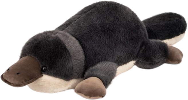 휘뚜마뚜 대형 오리너구리 인형 바디필로우 쿠션, 사진색