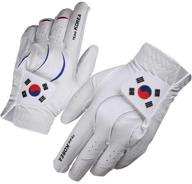 [어베이브] 팀코리아 태극기 국가대표 골프장갑, 02. 반양피 여성_오른손_21호