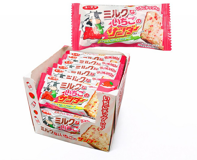 블랙썬더 딸기썬더 밀크딸기 싱글바, 20개, 20g