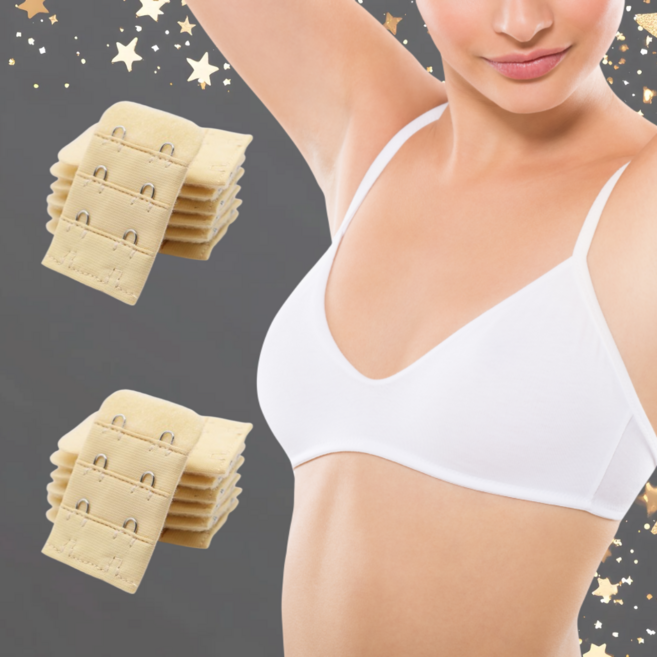 레어템 3단조절 브래지어 연장후크 10P