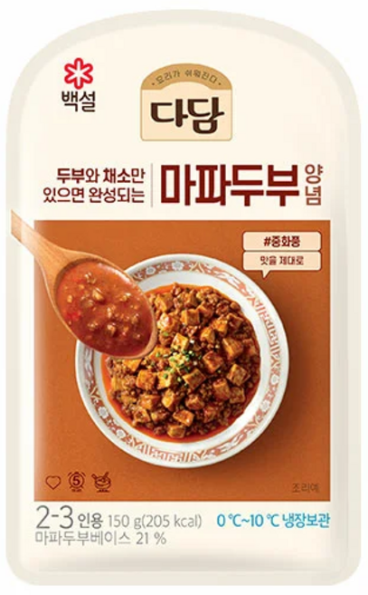(냉장)다담 마파두부양념150g, 4개, 150g