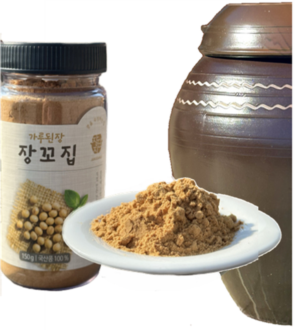 [강릉 장단지] 가루된장 장꼬집 / 국산(메주(콩) 천일염), 3개, 300g