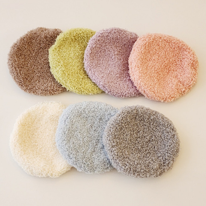 사계절 투명 하우스 보들보들한 원형 방석 포함 소동물용 은신처 털 방석 7종, 1개, 핑크