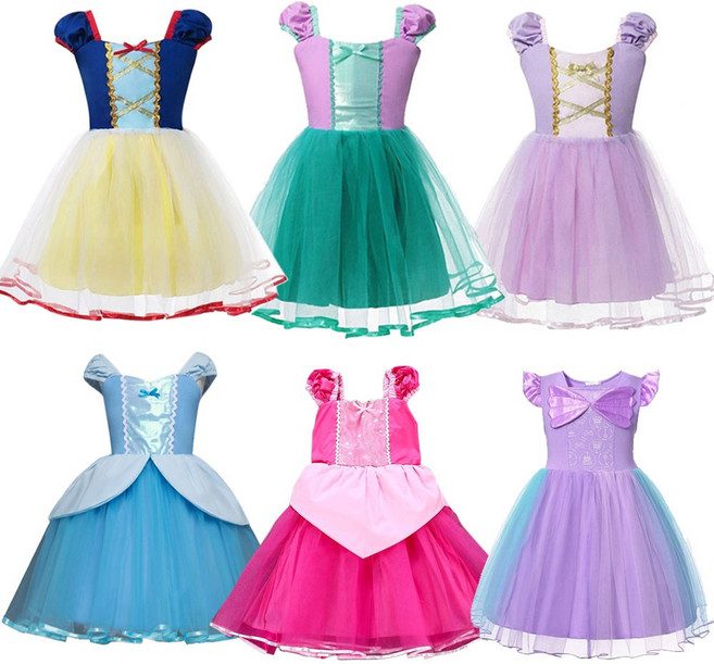 리틀오즈 디즈니 공주옷 여아 여름원피스 라푼젤 백설공주 오로라 인어공주 드레스