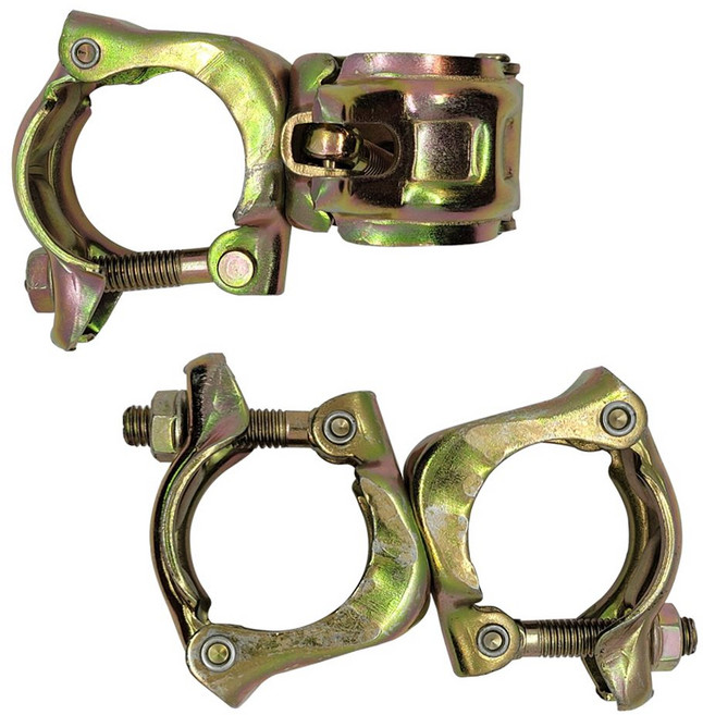 아시바 클램프 파이프 회전형 고정형 42mm 48mm겸용클램프 48mmX48mm, 회전형클램프48mmX48mm, 1개