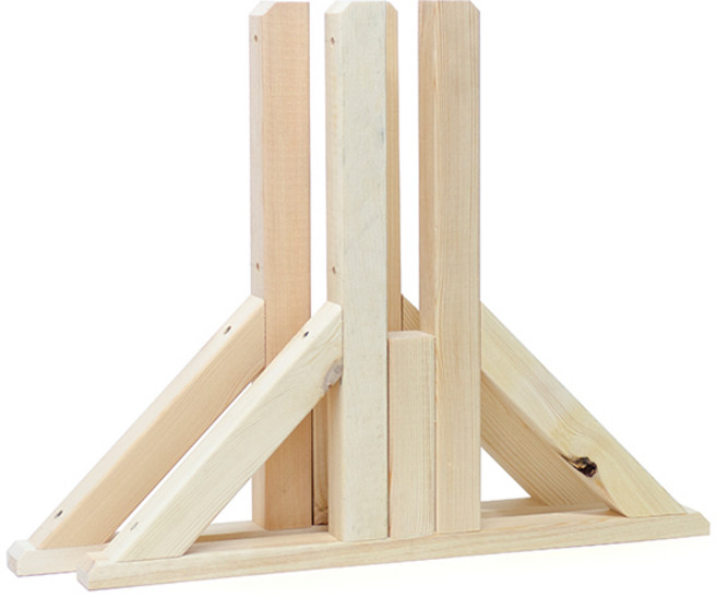 아이베란다 원목파티션 2단 소나무 래티스 파티션