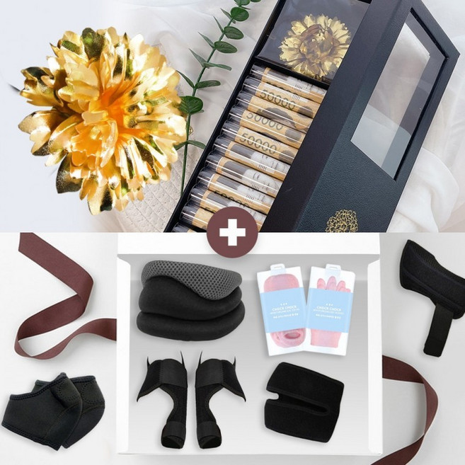 24K 어버이 날 선물 금카네이션 부모님 선물 젤양말 미미케어, 1개