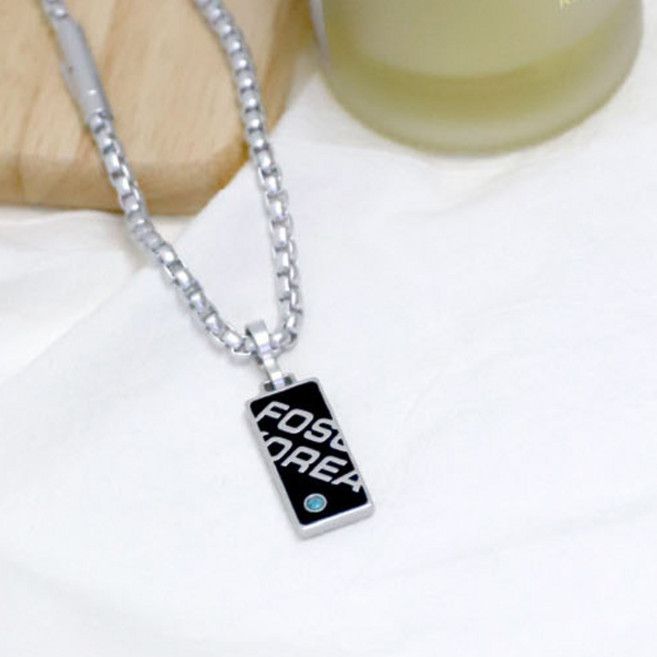 [포슘코리아] 투어 마그네슘 건강목걸이 실버 남성 여성/스포츠목걸이/헬스/운동/야구/골프/기능성/부모님선물/피로회복, XL 60cm, 블랙, 1개