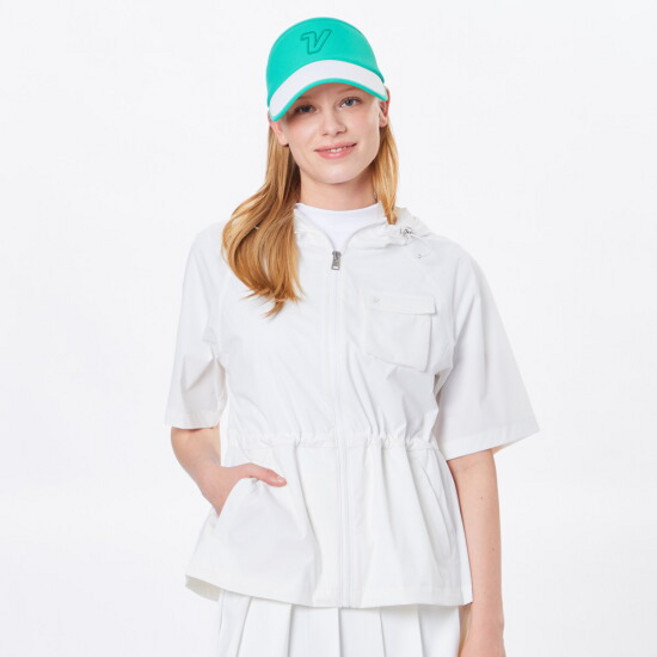 볼빅 여성 골프 풀집업 반팔 후드 아노락 VLWBO302_OW 3071616