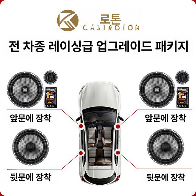정진202 Focal 자동차 트위터 정품, 듀얼 스피커, 범용, 풀 업그레이드 패키지