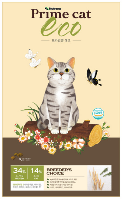 뉴트리나 프라임캣 에코20kg 1개 고양이사료 길고양이 대용량, 닭, 20kg, 20kg
