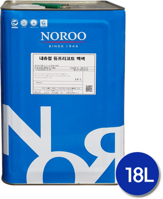 노루페인트 듀프리코트 결로방지용 수성페인트 18L 무광, NR7020, 1개
