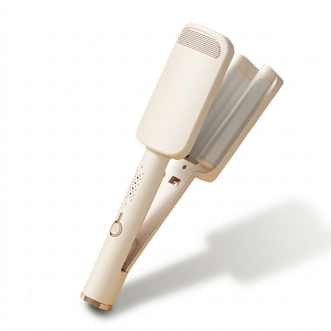 물결 고데기 32mm 4단계 온도조절 음이온 헤어 케어 웨이브, 베이지, LR-88