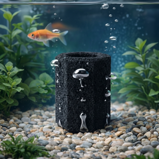 차콜아쿠아 참숯 어항 여과재 수질정화 불순물 흡착 미생물 담채, 1개