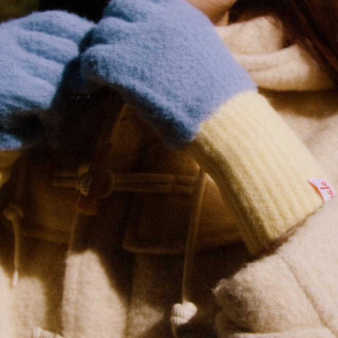 수결희 니트 터치 장갑 손가락 겨울장갑 핑거홀 4color