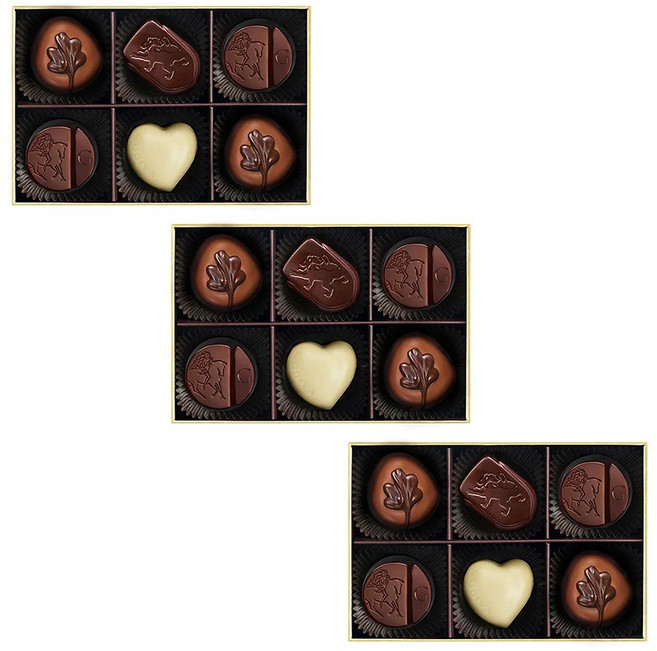 고디바 골드 콜렉션 선물 박스 6피스 x 3팩