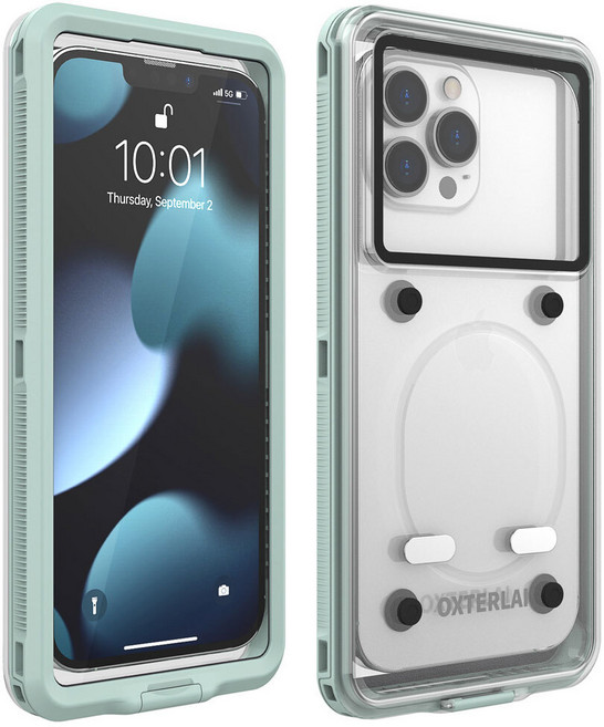 갤럭시와이드6 A136 워터 논슬립 방수케이스, 블루, 1개