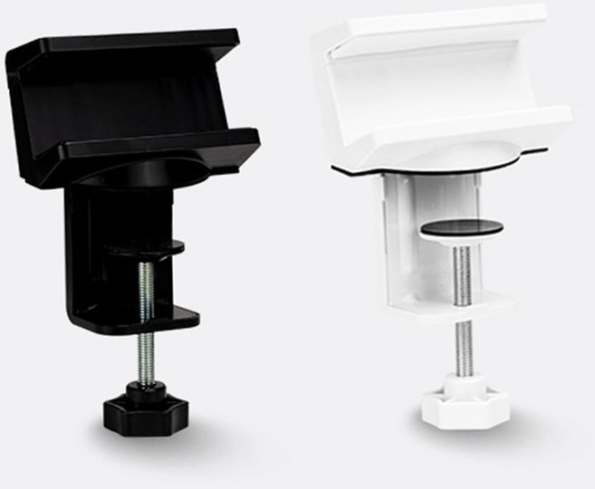 책상 무타공 멀티탭 거치대 전선정리 클램프 55cm 케이블 브라켓, 화이트