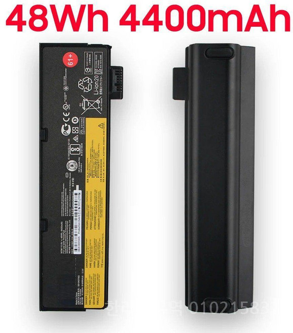 호환 레노버 씽크패드용 교체 배터리 T580 A475 P51 P52S 61 + 24Wh SB10K97581, 03 48Wh 4400mAh