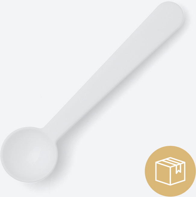 계량스푼 원형 2g 93mm H 1박스 5000개 국산 제약 분말 세제 다용도 플라스틱 분유 정확한계량, 화이트