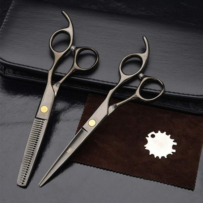 YMB 강아지 고양이 반려동물 애견 스텐 일자가위 숱가위 셀프 미용 털 관리 가위, 1개