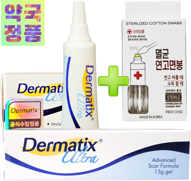 더마틱스 울트라겔 연고 15g + 멸균 연고 면봉 30pcs, 1세트