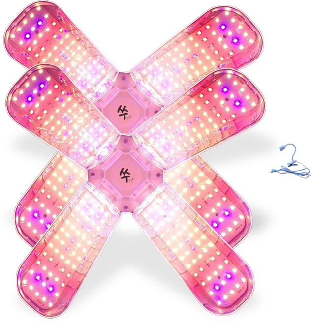 쑤우기 식물등 화분 재배용 LED 조명 식물생장등, 1세트