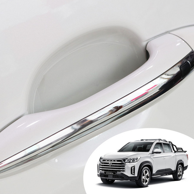 어른킹 올뉴렉스턴 스포츠 칸 도어 컵 핸들 PPF 스크래치 기스 차단 자동차 투명 보호필름 차량한대분, 전차종공용- B타입(초보자용), 1개