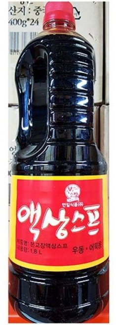 액상스프(한일 )/오뎅/우동/다시/소스/육수/국물/간장/어묵탕, 1.8L, 1개