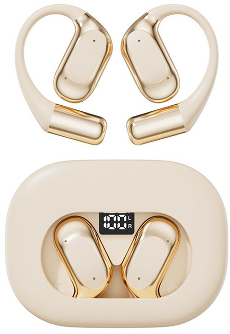 Wireless BT Language Translator Earbuds 144 Headphones AI for, 02 Beige, 01
